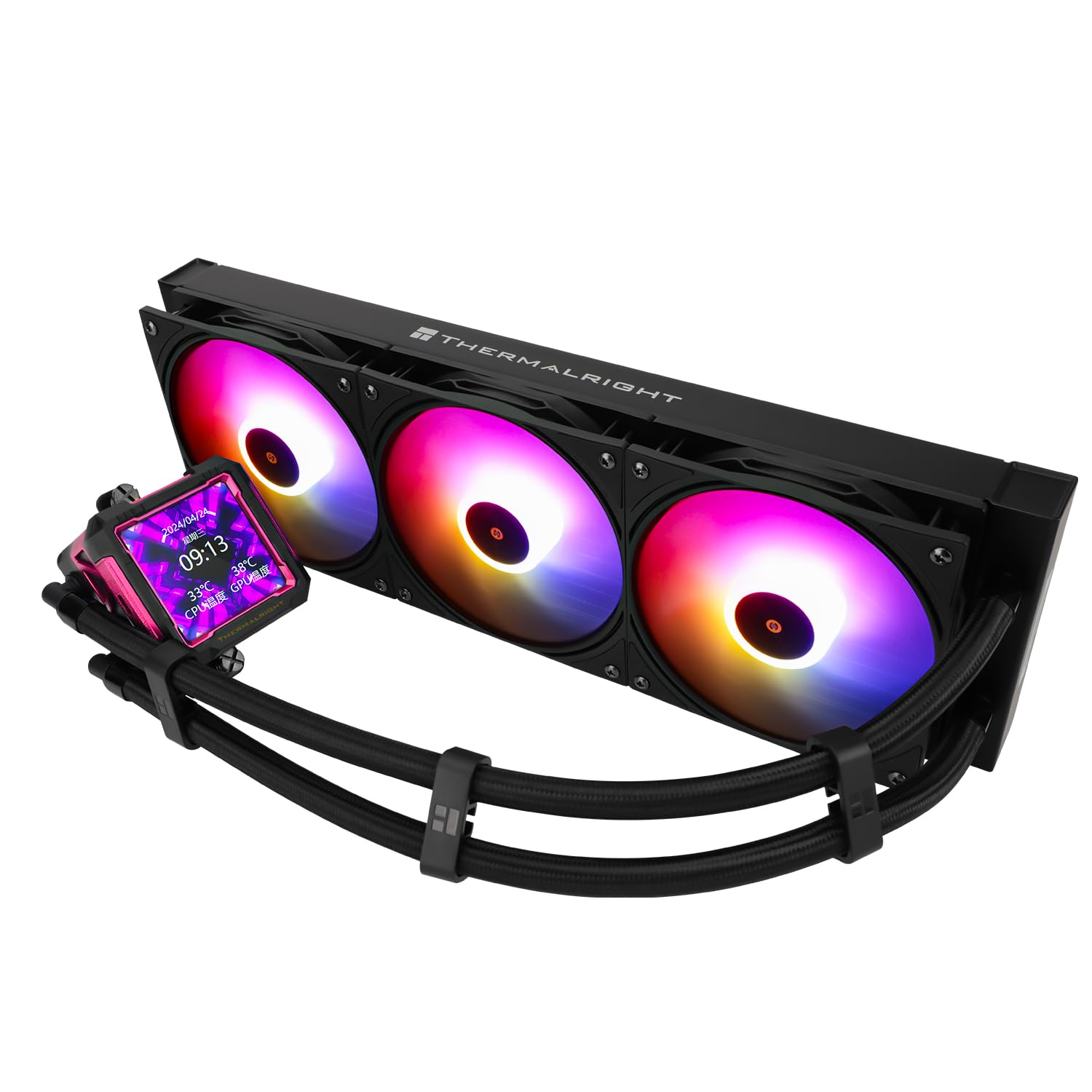 601495 Thermalright FW360ブラックCPU AIOクーラー Amazon.com: Thermalright FW PRO 360 ARGB RB CPU AIO Cooler